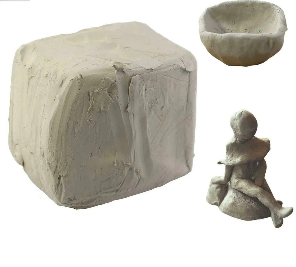 1kg Self Hardening Air Drying Modelling Sculpting Clay for Art & Craft in Grey
