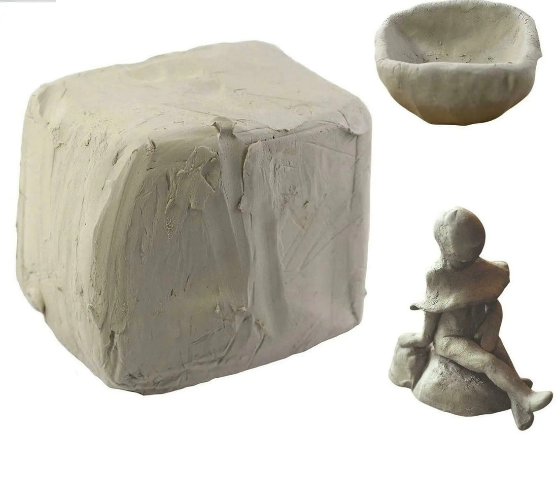 1kg Self Hardening Air Drying Modelling Sculpting Clay for Art & Craft in Grey